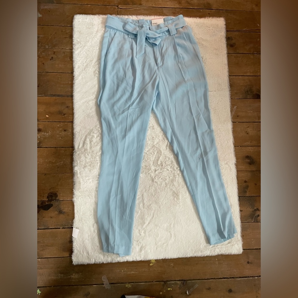 Baby Blue XOXO paper bag waist pants